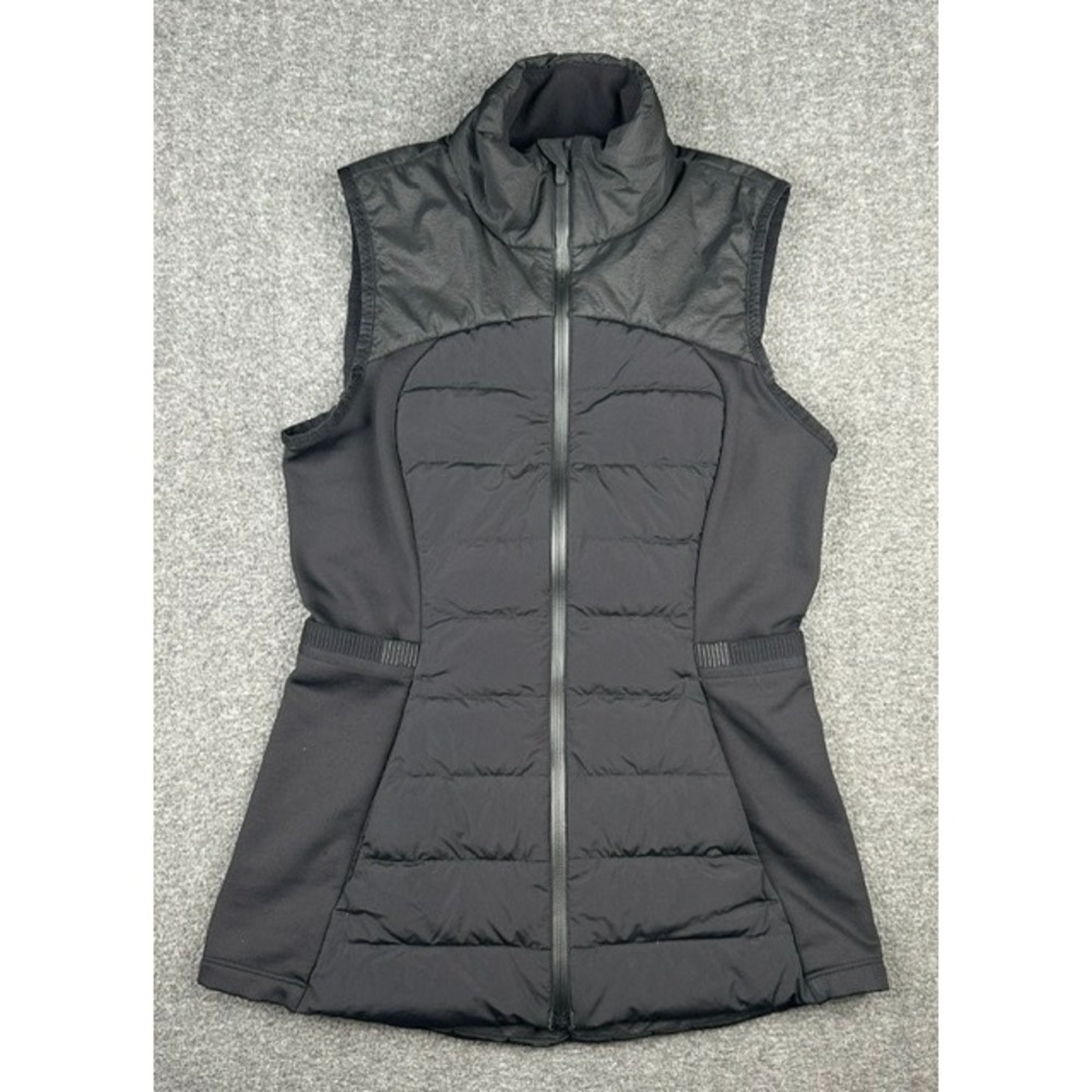 Lululemon Down For It All Vest Black Size 4 Puffer Running Vest LW4AUIS